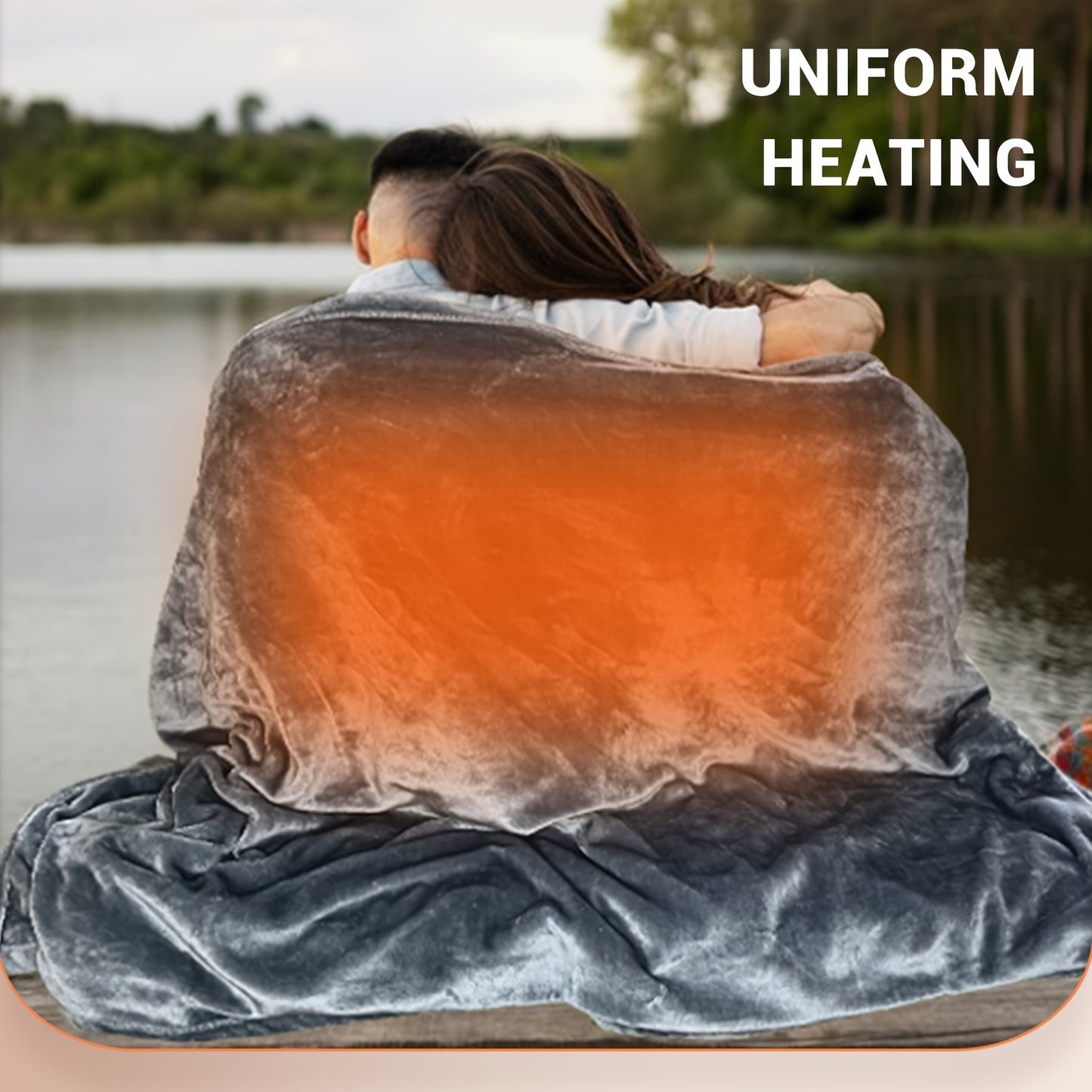 Fdit 12V Electric Heated Blanket For Cars Trucks SUVs RV