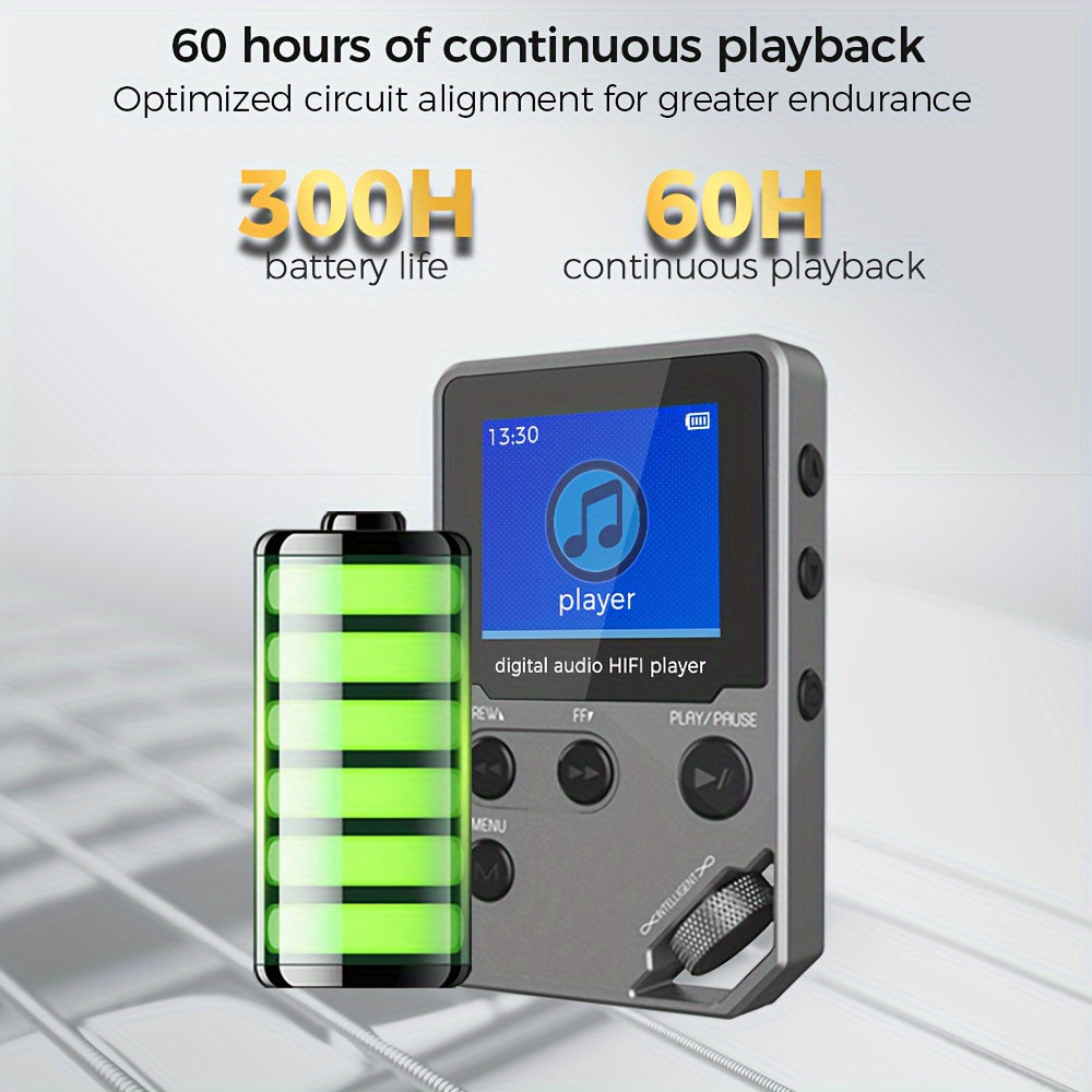 High Fidelity Music Player with Long Battery Life and Recording Function