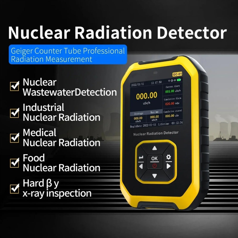 Geiger Counter Portable Radiation Detector With LCD Display