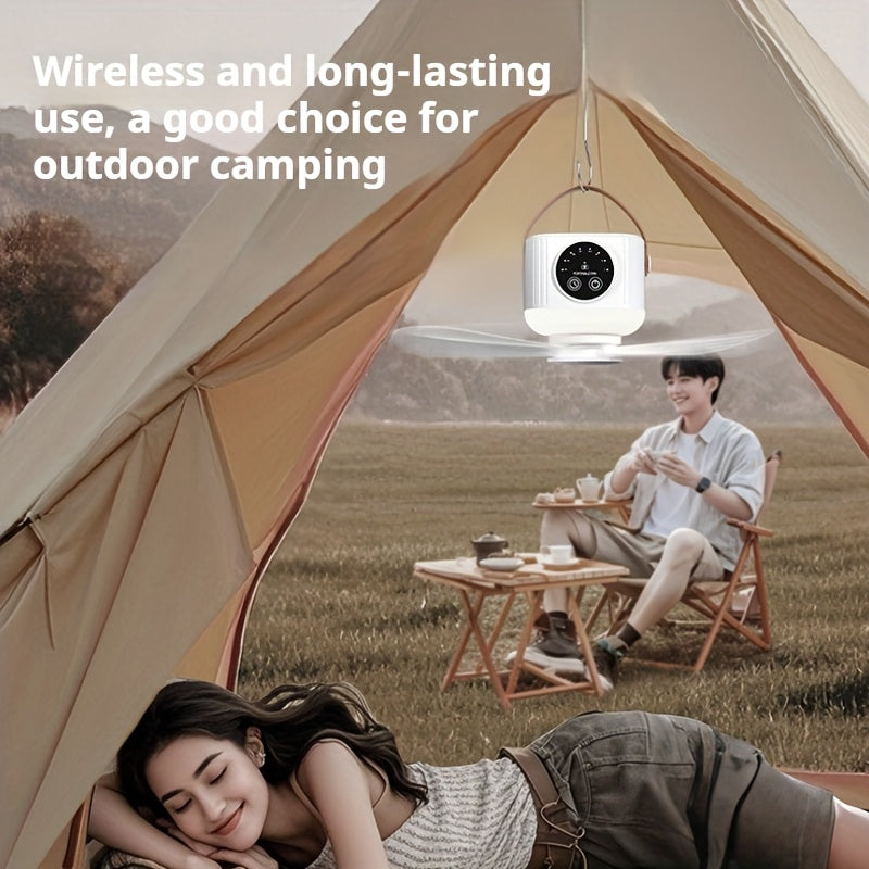 Portable USB Rechargeable Ceiling Fan With Night Light