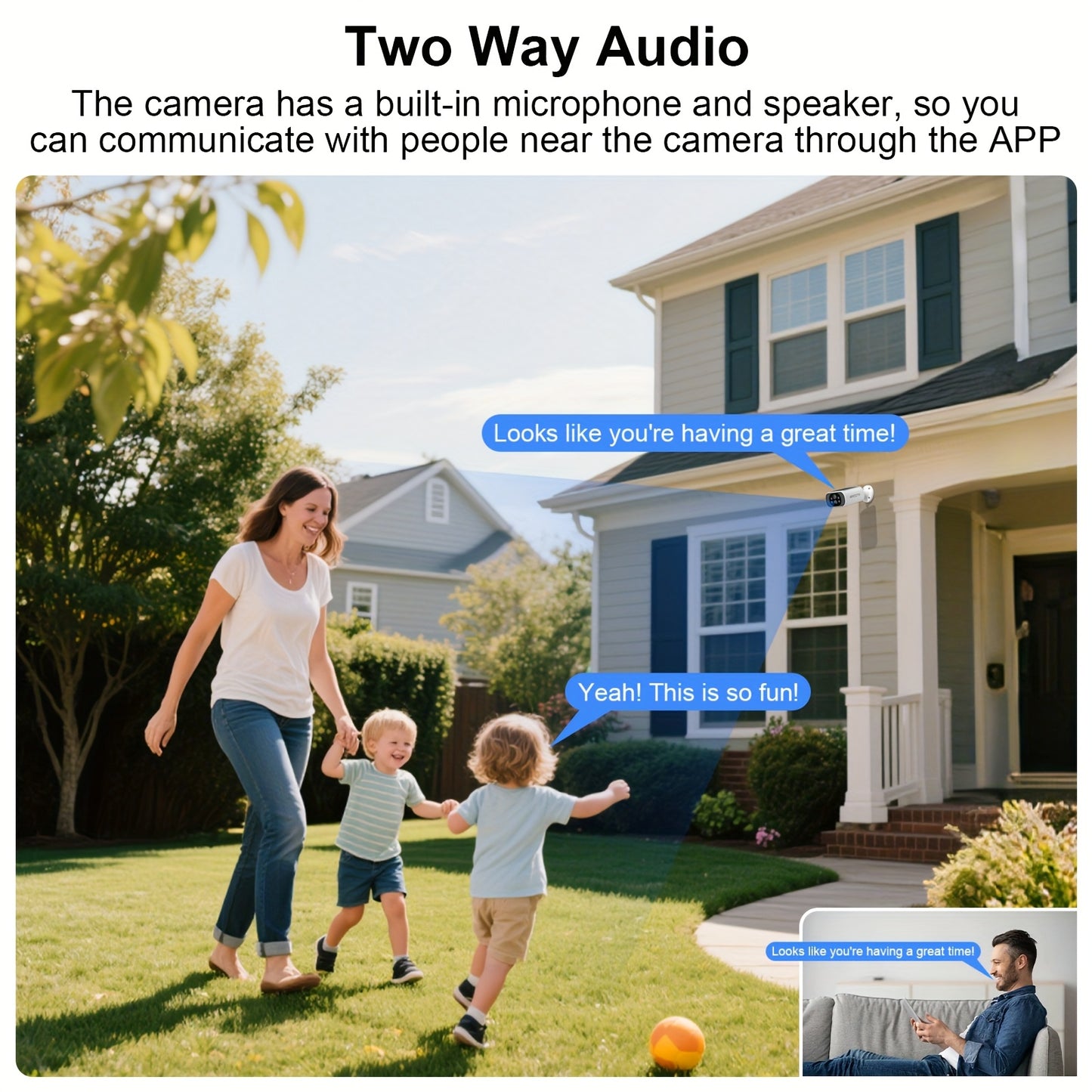 4MP Solar Outdoor Camera With Night Vision Alexa Security