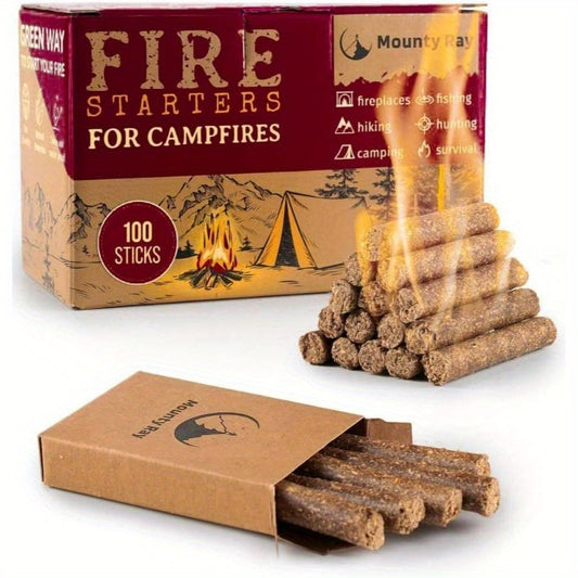 Natural Odorless Fire Starter Sticks All Weather Camping