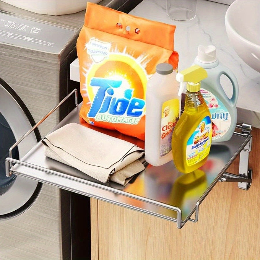 Stainless Steel Foldable Countertop Storage Rack Organizer
