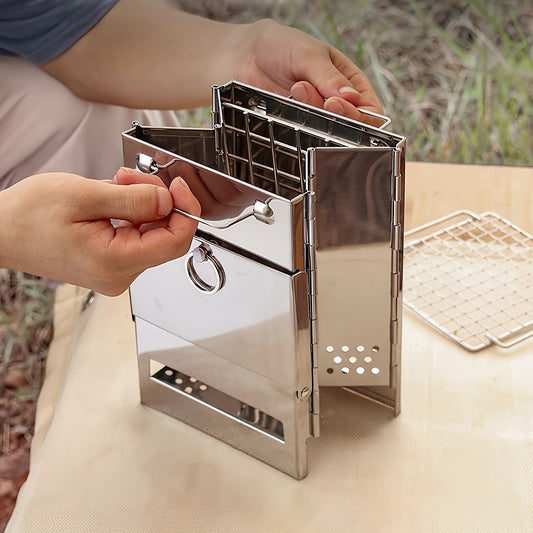 Portable Charcoal Wood Oven Stainless Steel Korean Grill