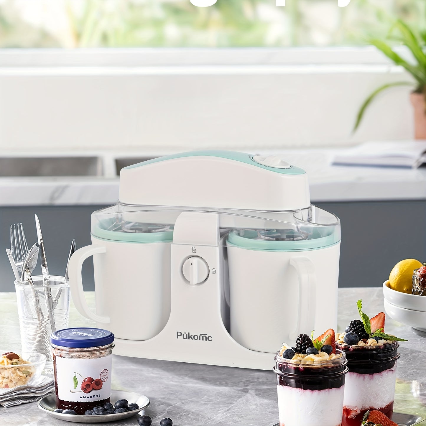 Home Ice Cream Maker Detachable Design For Easy Cleaning
