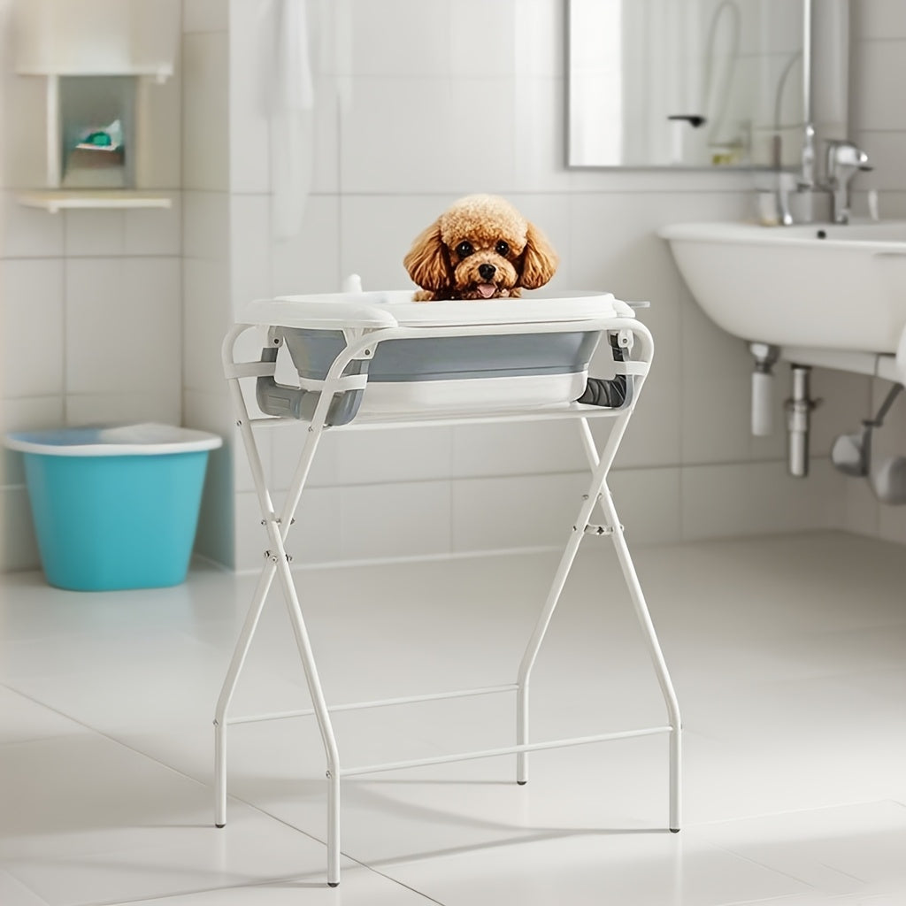 Sturdy Ergonomic Pet Bath Tub With Drainage Stand Indoor