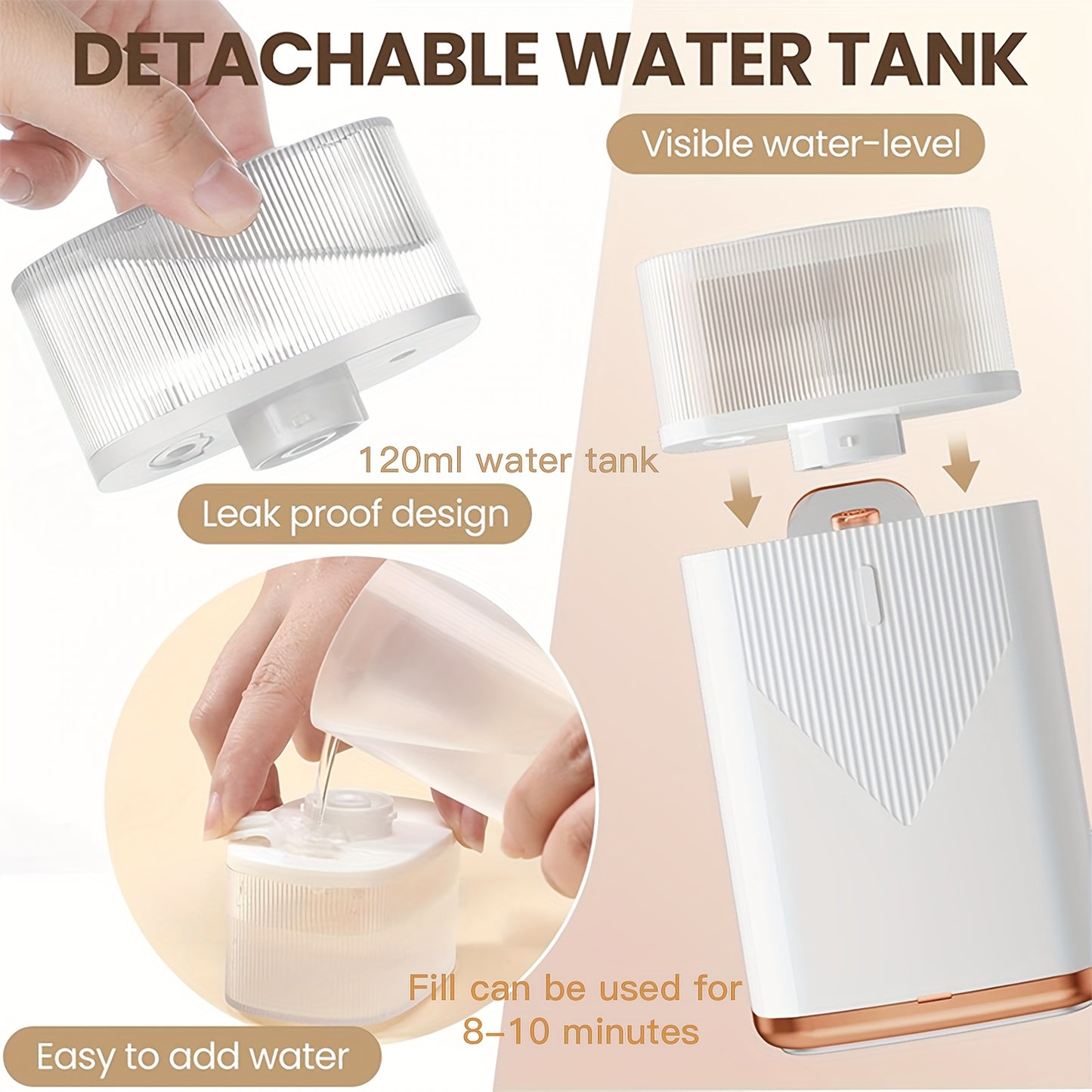 2 In 1 Handheld Portable Steamer Foldable For Travel