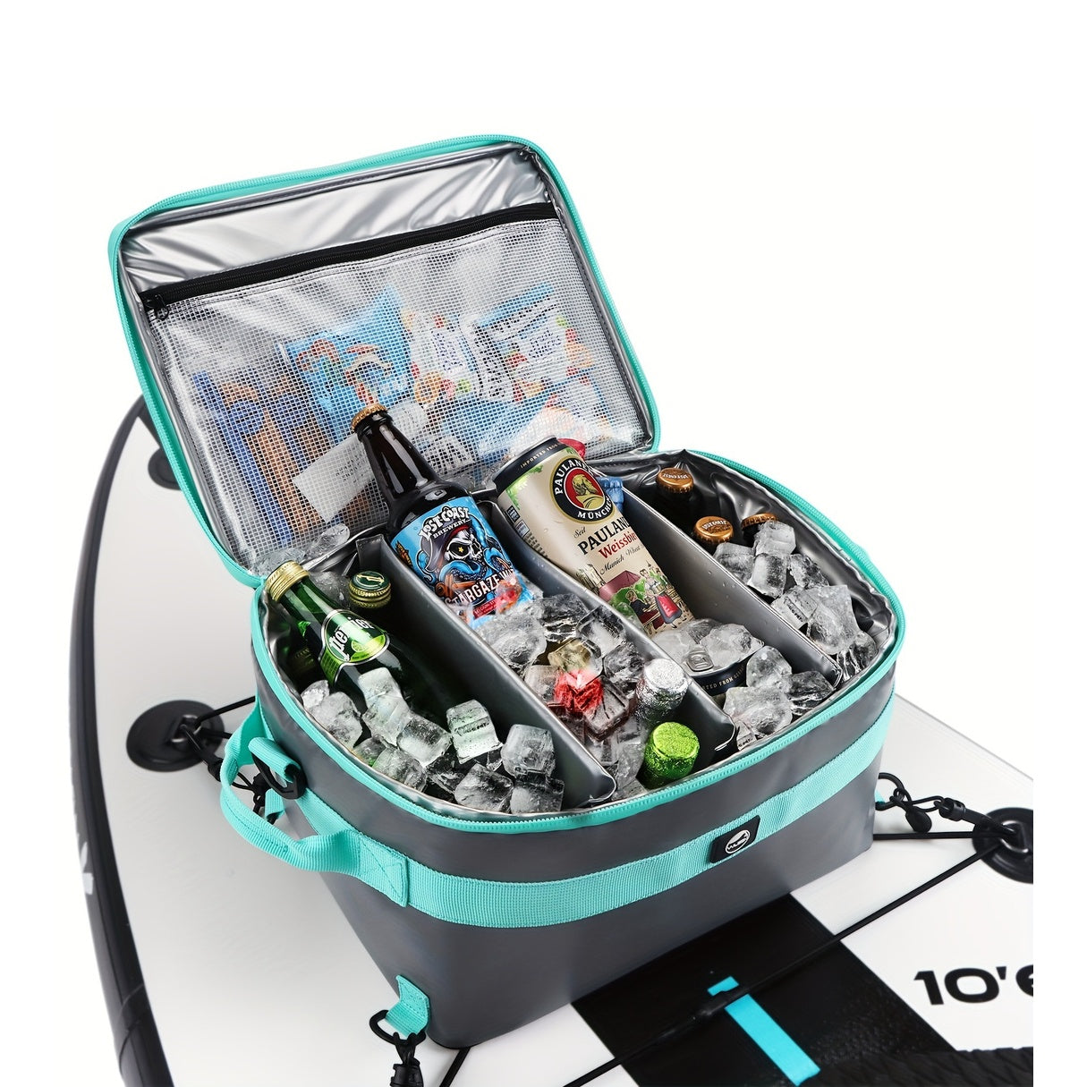 YVLEEN PVC Paddle Board Cooler With Mesh Top Pocket Straps