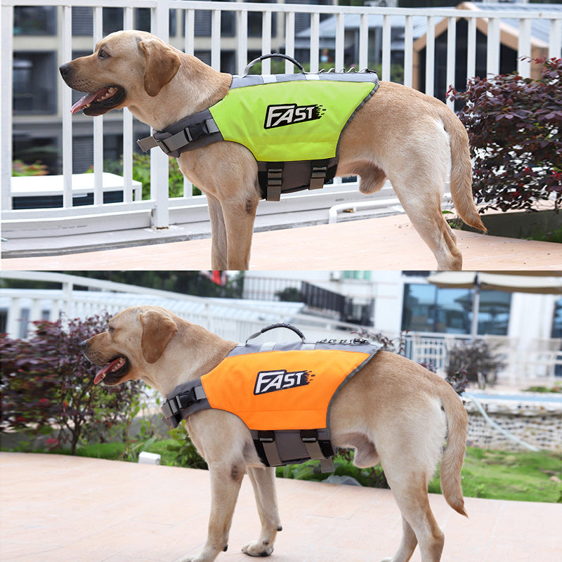 Durable Dog Life Jacket Reflective Adjustable Handle