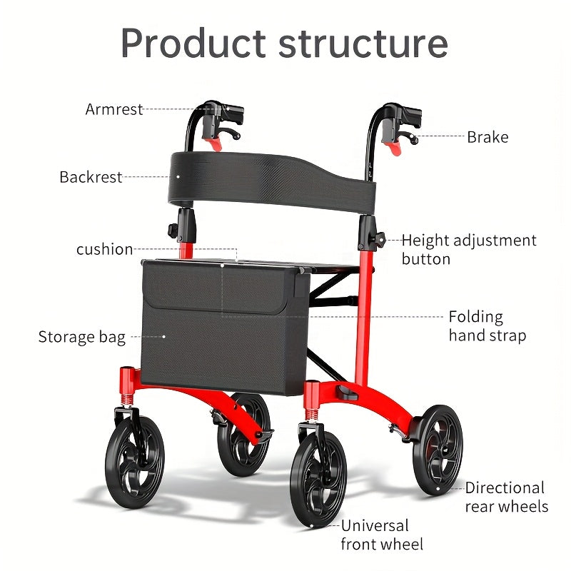 Perfcare Multi Function Foldable Scooter Seniors 4 Wheel