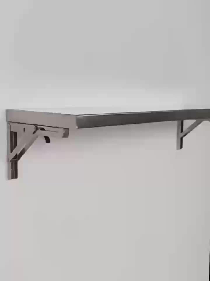 Stainless Steel Wall Mounted Folding Storage Rack Kitchen