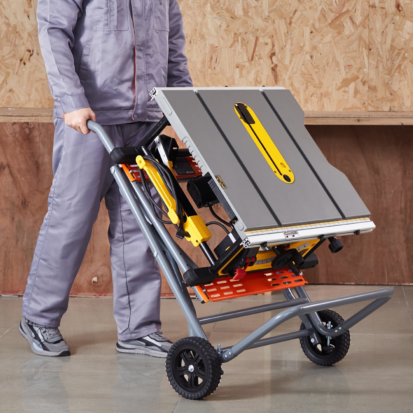 Portable Table Saw Stand Rolling Wheels 350 Lb Load Capacity