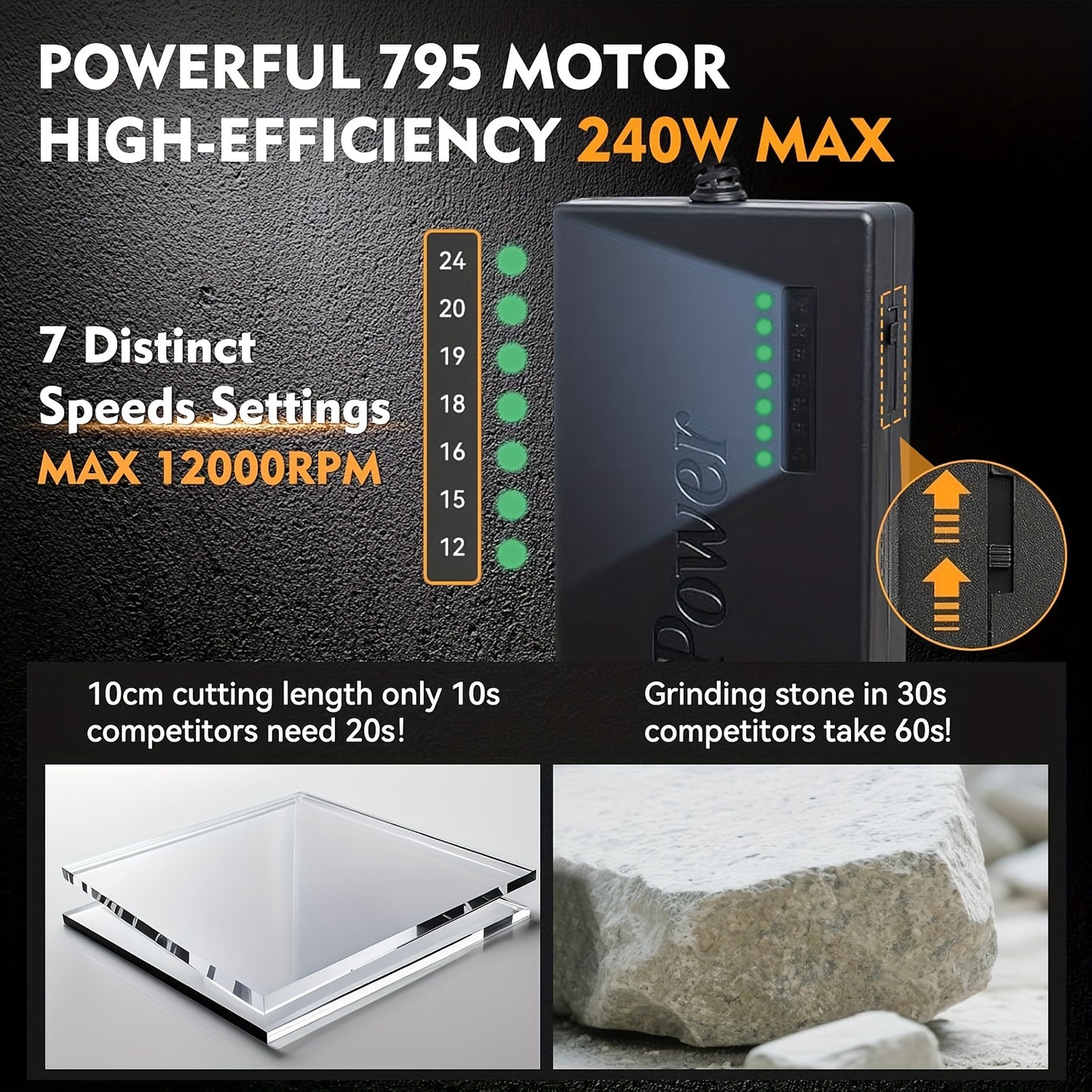 Table Saw Crafting With Dual 795 Motors 200W 12000 RPM