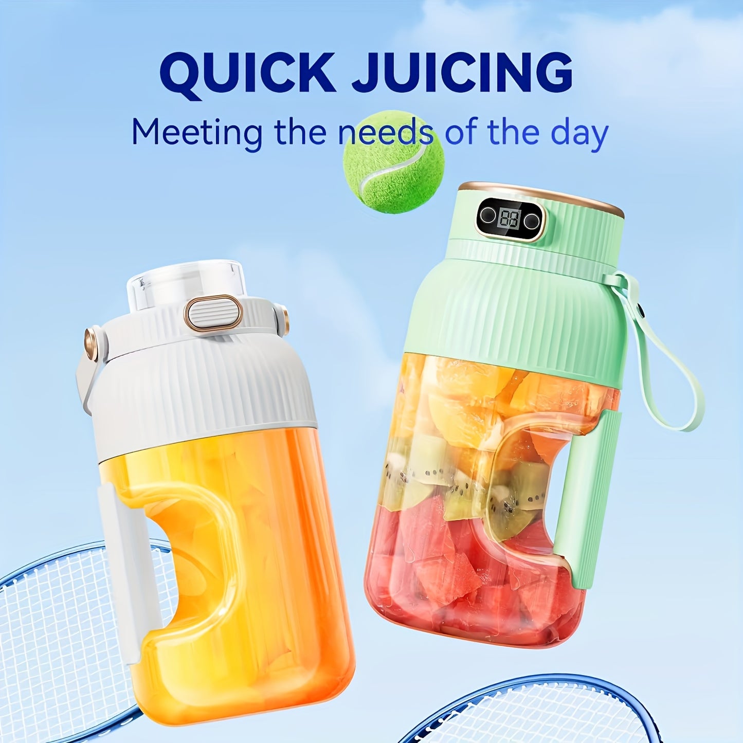 Portable Fruit Juicer Blender With Rechargeable Battery