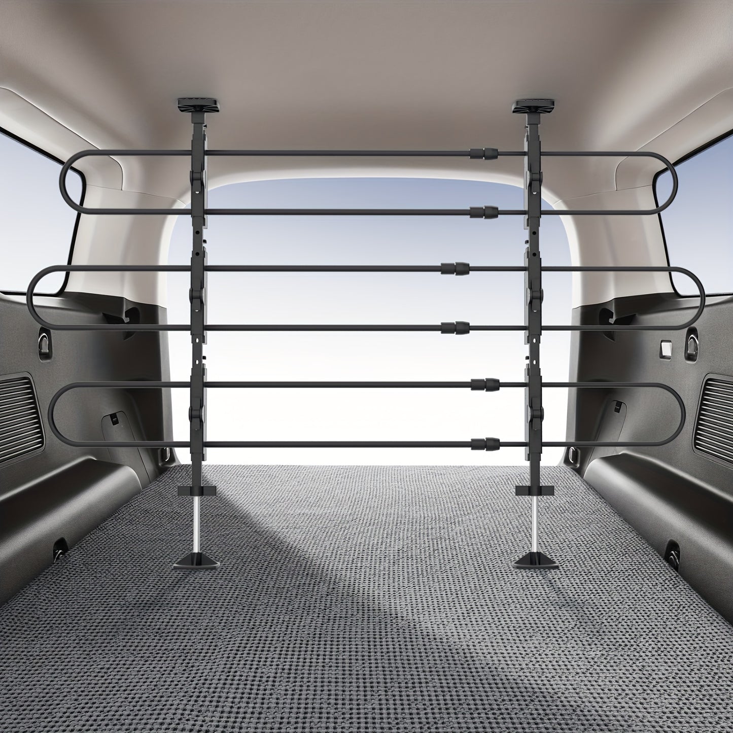 MoNiBloom Metal Dog Barrier for Safe Travel with Pets