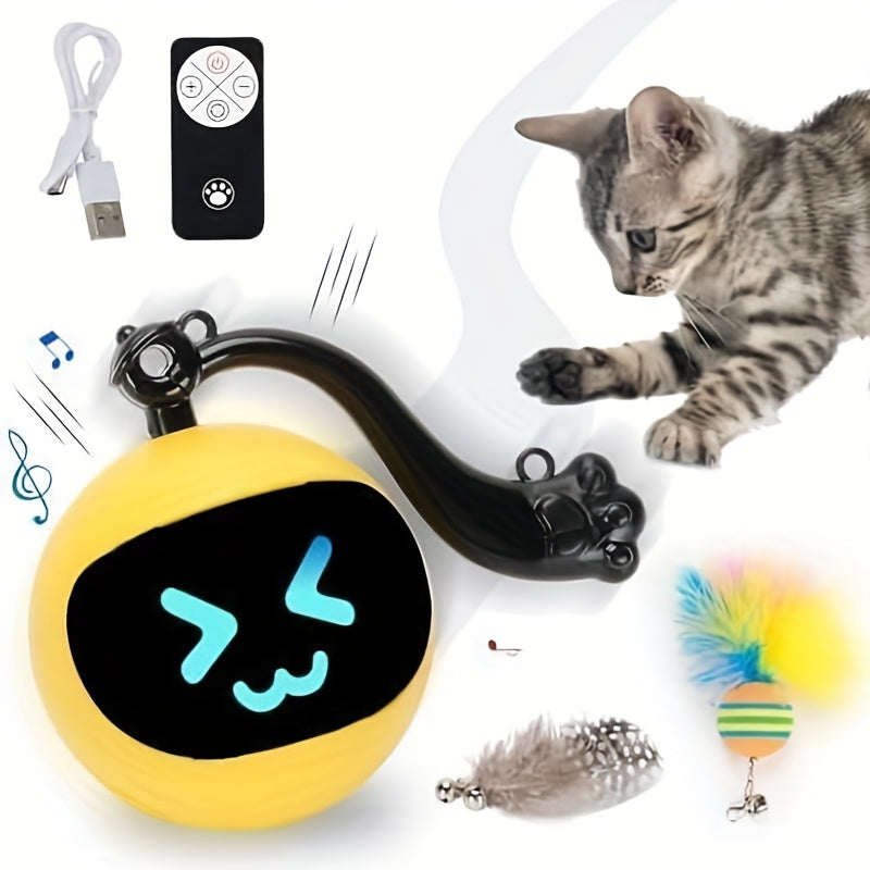 Automatic Mouse Chase Cat Toy With Remote Control For Pets