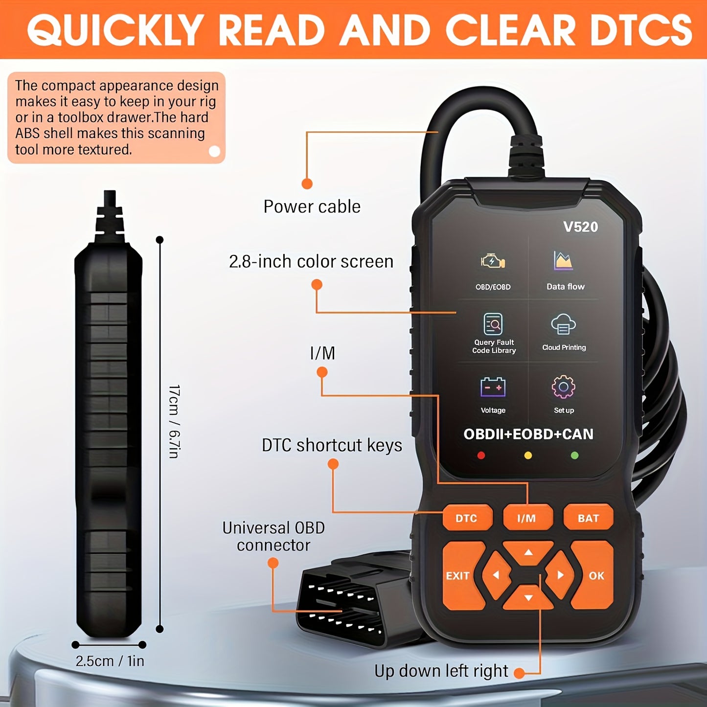 OBD2 Diagnostic Scan Tool With Live Data Cars And Trucks