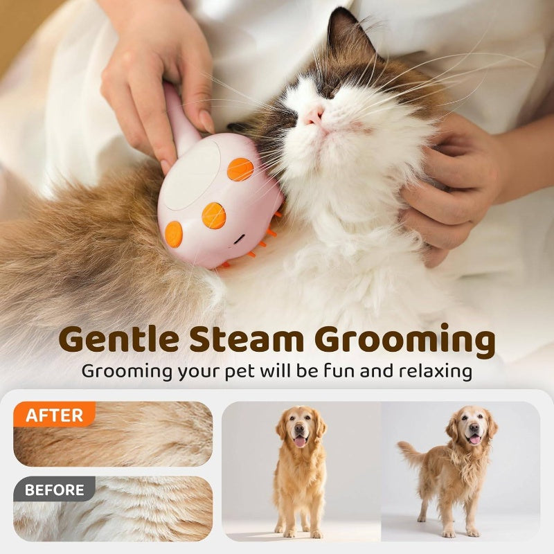 Six in One Pet Grooming Brush Deshedding and Detangling