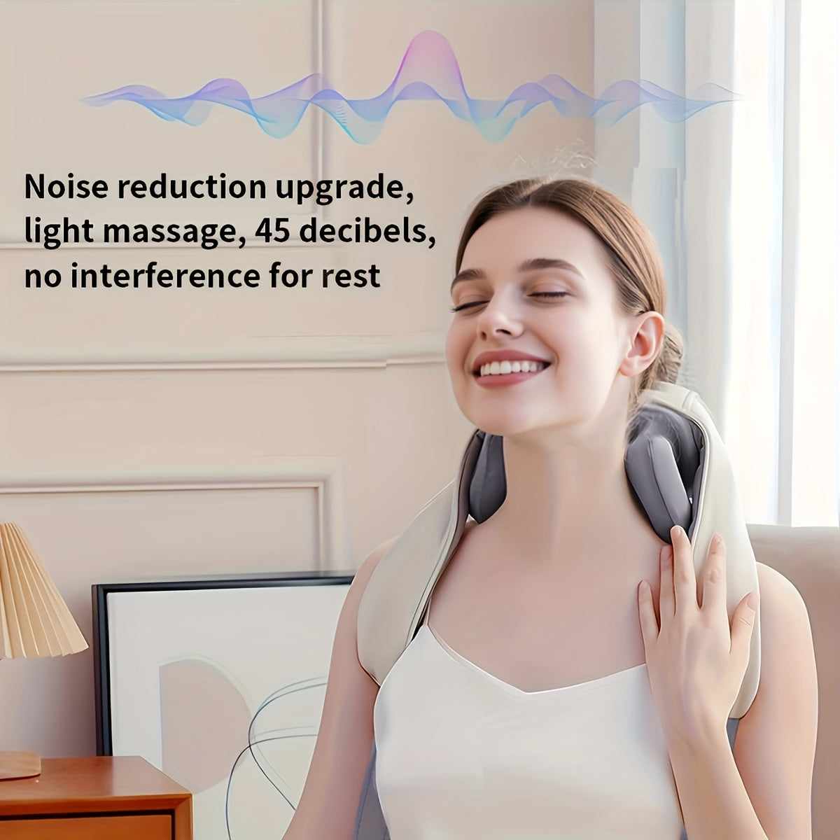 Electric Deep Tissue Massager with Heat for Back and Neck