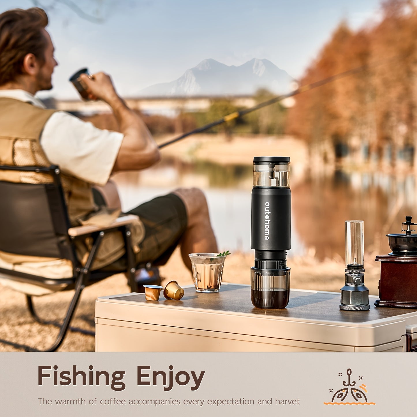 Portable Electric Espresso Machine With One Touch Operation
