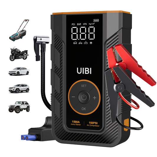 Portable Car Jump Starter And Tire Inflator For Road Trips