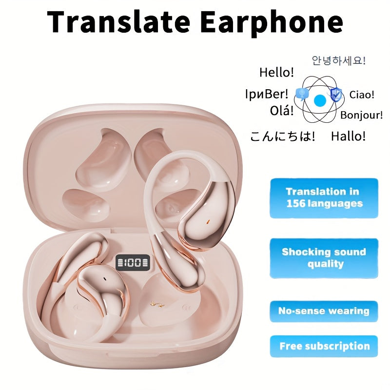 3 In 1 AI Translator Earbuds 156 Languages Translation