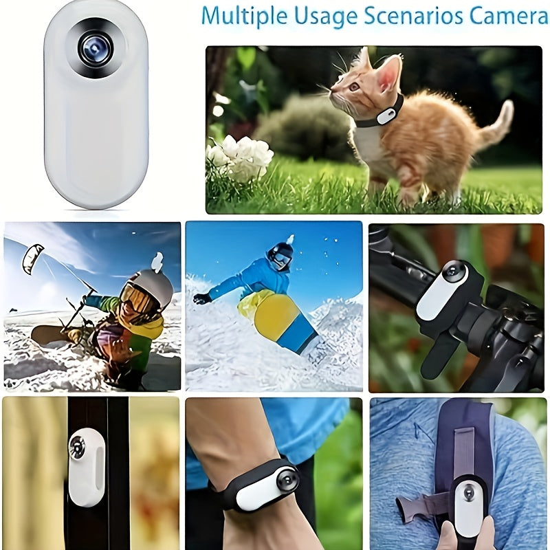 HD 1080P Pet Collar Camera With Infrared Sensor 8GB Card
