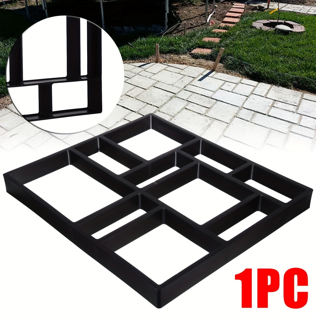 Plastic Concrete Paving Mold for DIY Garden Pathways