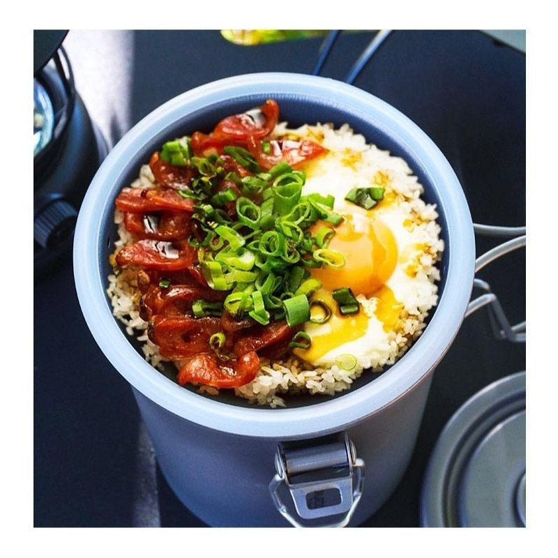 Lightweight Titanium Camping Pot with Folding Handle for Outdoor Cooking