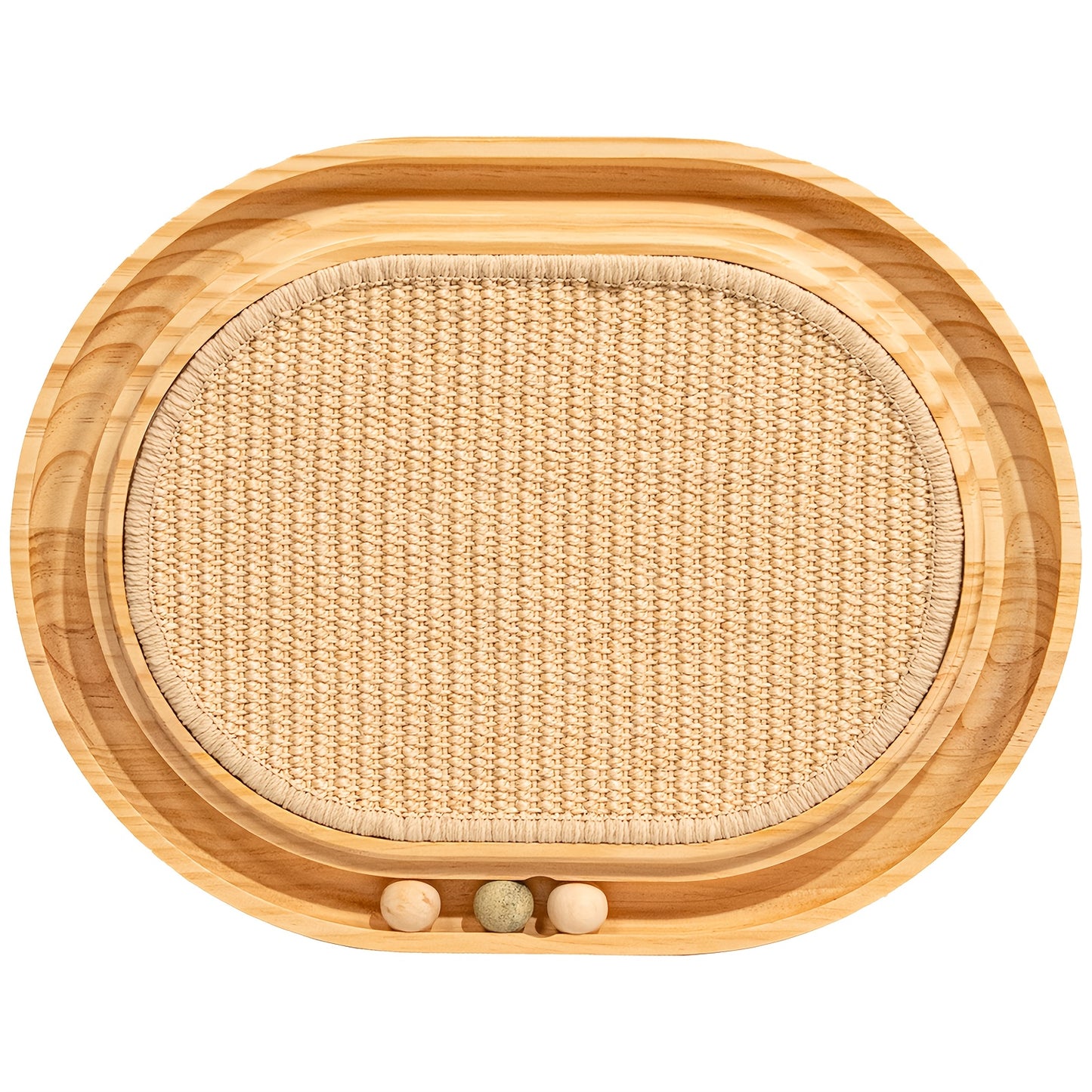 Sisal Cat Scratcher Toy With Ball Track Indoor Cats