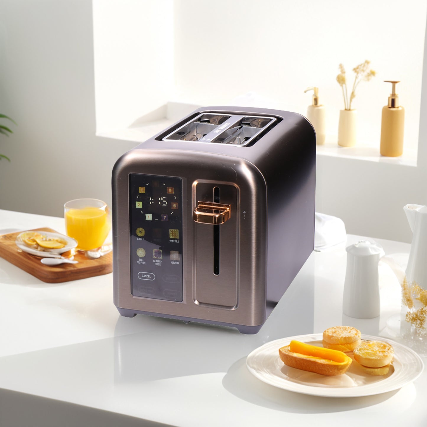 Touch Screen Stainless Steel Smart Toaster For Bagels