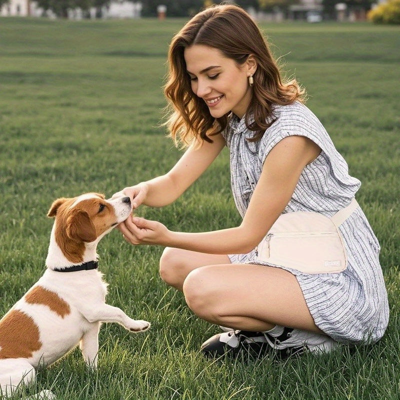 Hands Free Dog Training Belt Bag With Poop Bag Dispenser