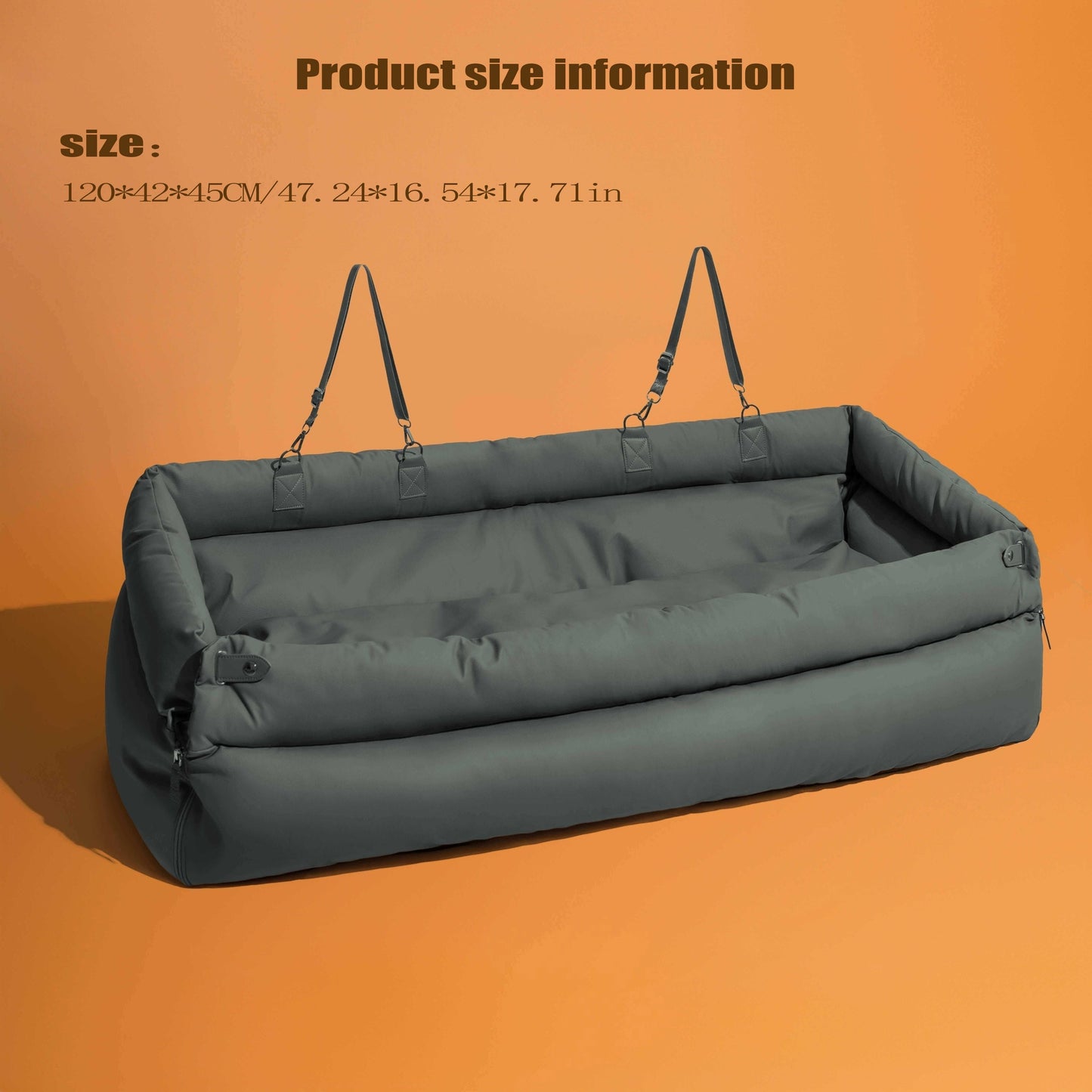 Luxury Car Seat Dog Bed Nylon Non Slip Carrier Dogs