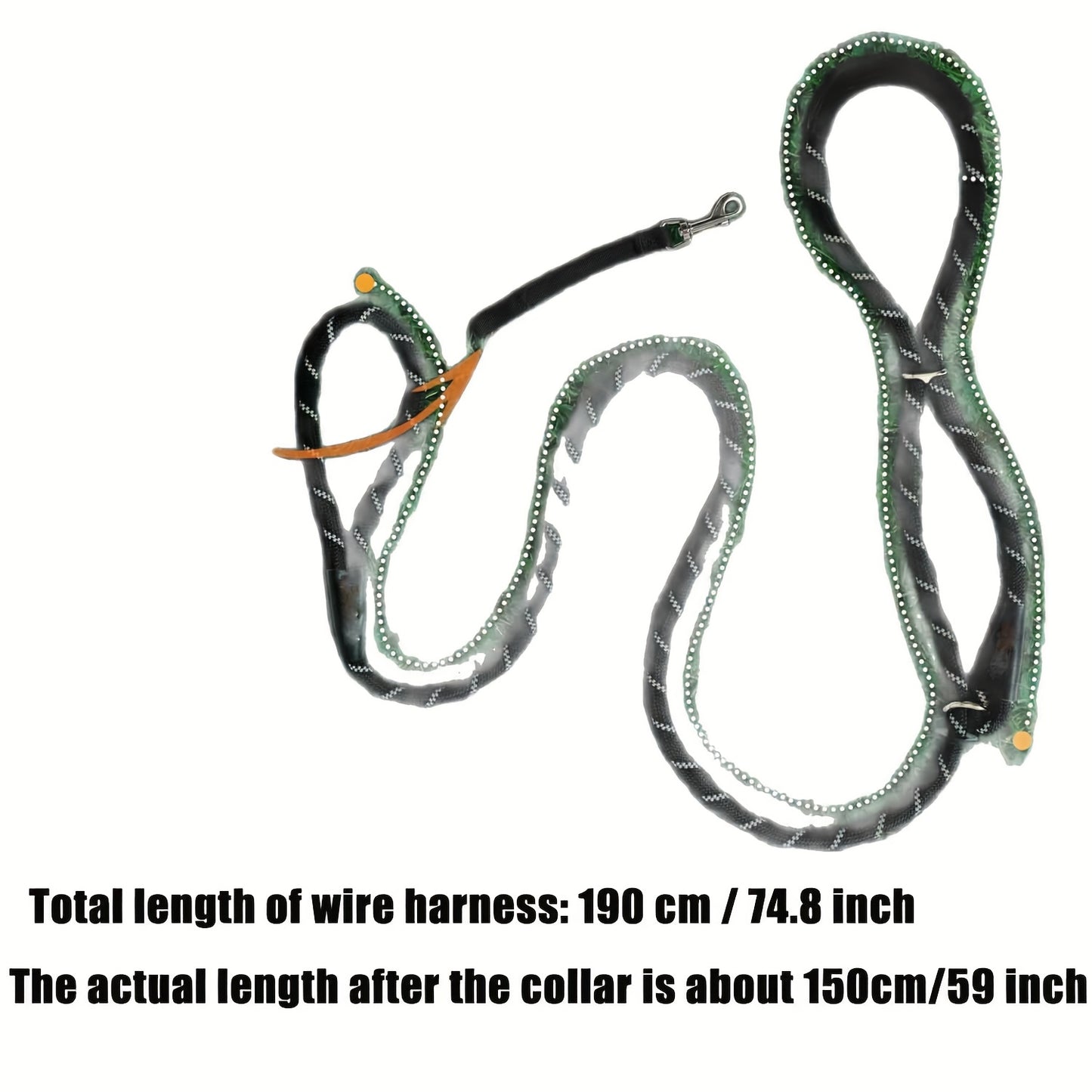 Integrated Anti-Pull Dog Leash With Bite-Resistant Rope