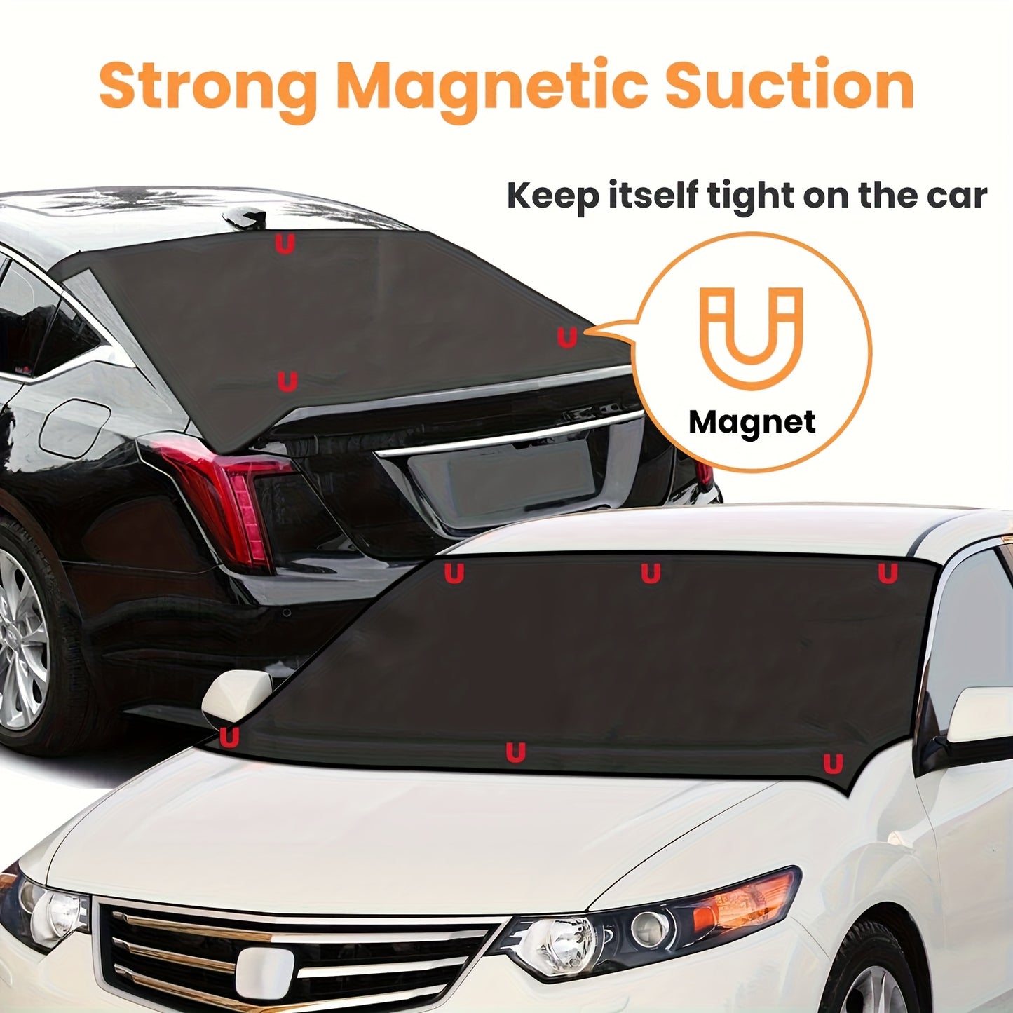 Magnetic Car Windshield Front And Rear Shield Sun Protection