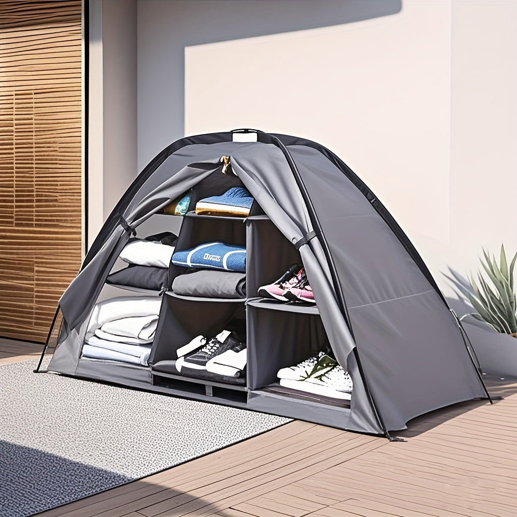 Large Capacity Camping Tent With Organizer Compartments