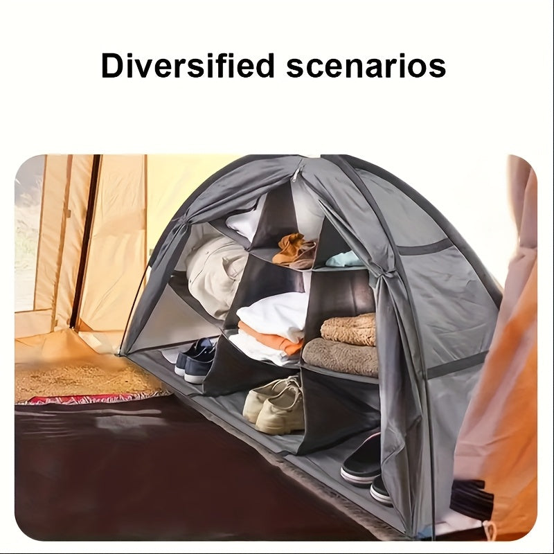 Large Capacity Camping Tent With Organizer Compartments