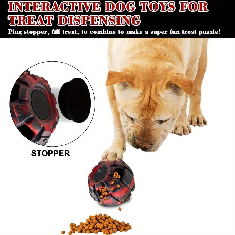 Interactive Dog Puzzle Toy Treat Dispenser For Power Chewers