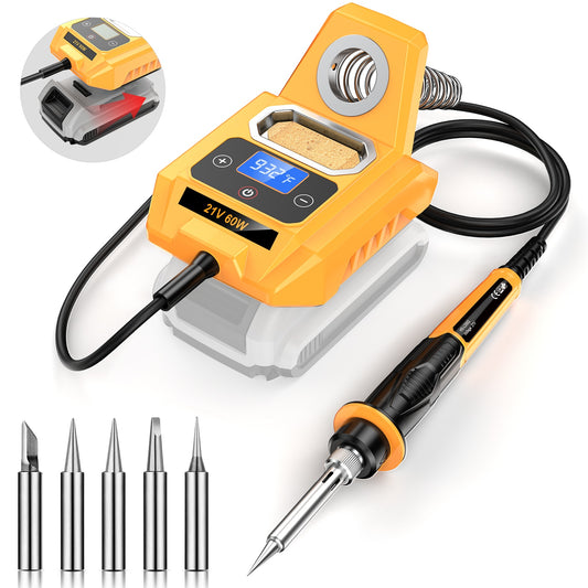 Cordless Soldering Station with Digital Display for DIY Projects