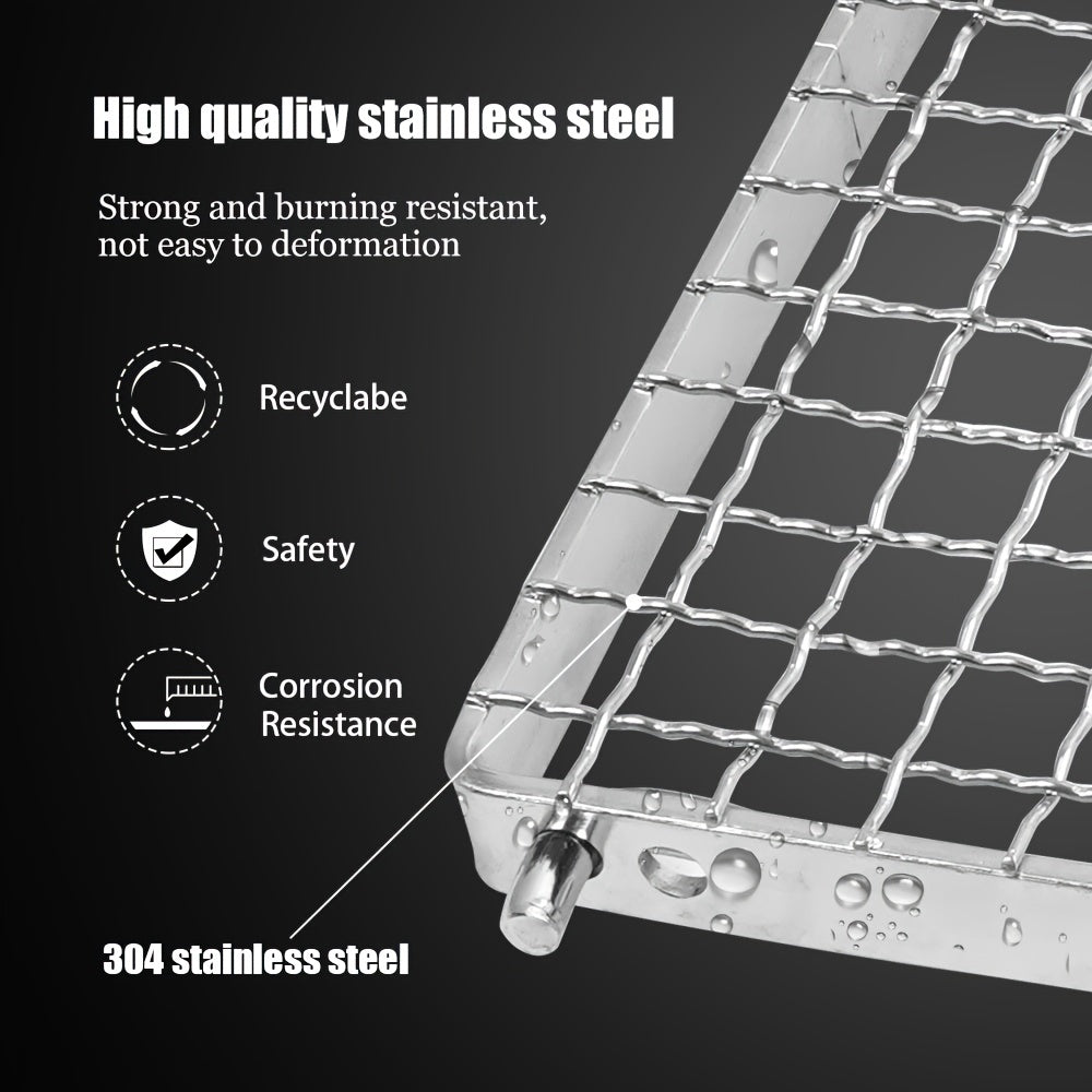 Portable Folding Camping Grill For Backpacking And Picnics