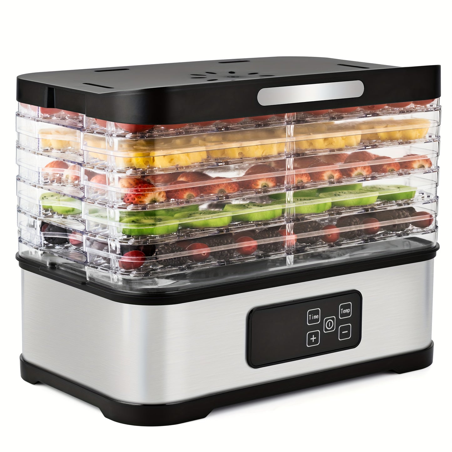 Food Dehydrator With Digital Timer Thermostat In Heavy Duty Stainless