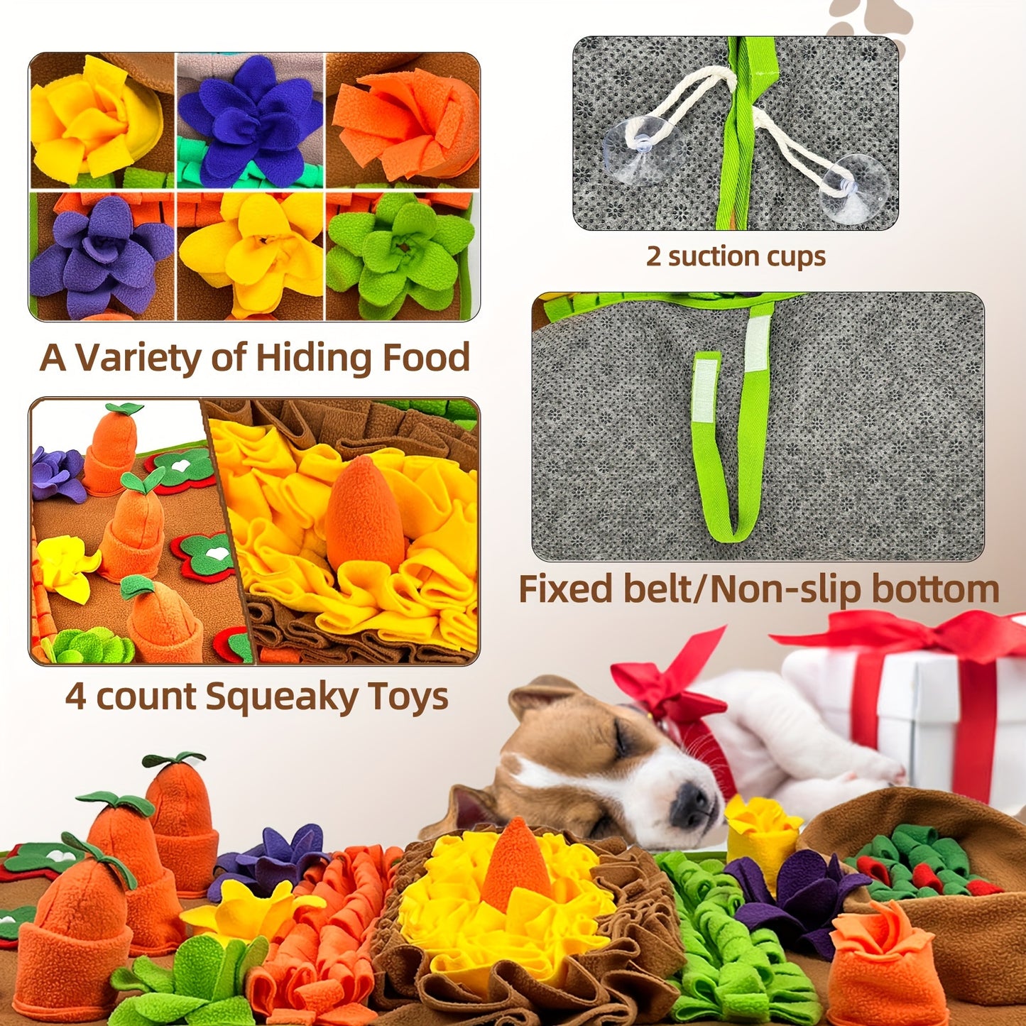 Interactive Dog Snuffle Mat for Fun and Relaxation