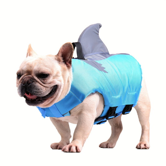 Reflective Shark Shape Pet Life Jacket for Safety and Rescue