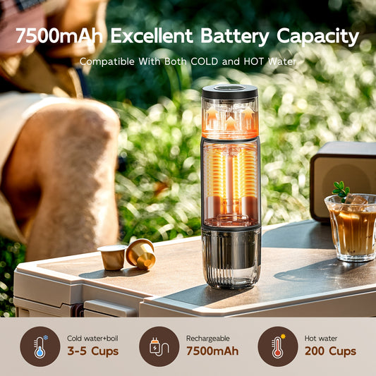 Portable Electric Espresso Machine With One Touch Operation