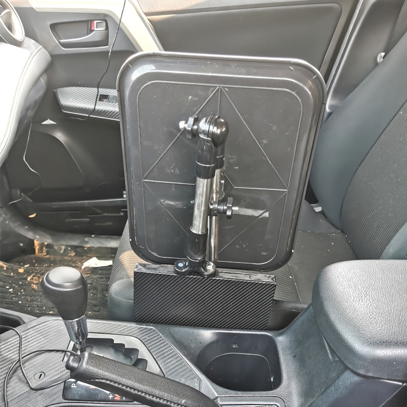Car Cup Holder Tray Organizer with Phone Holder and Storage