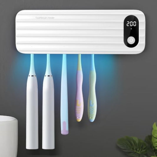 Cordless Smart Toothbrush Holder UV Disinfection System