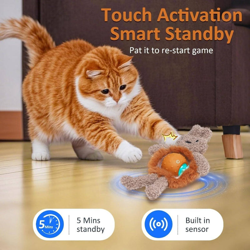 Interactive Cat Toy With Fast Moving Ball And Bird Sounds