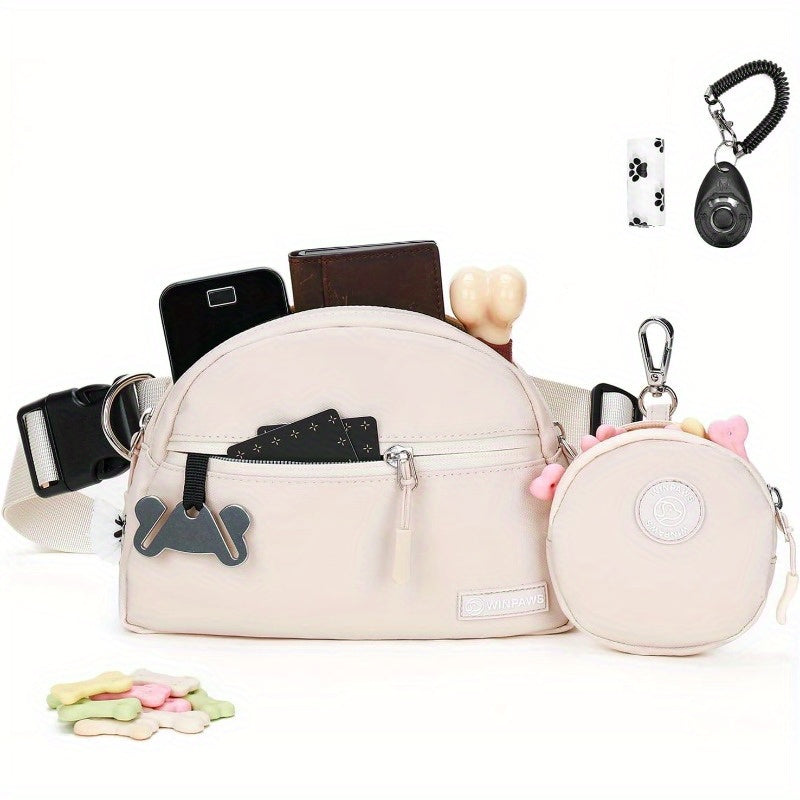 Hands Free Dog Training Belt Bag With Poop Bag Dispenser
