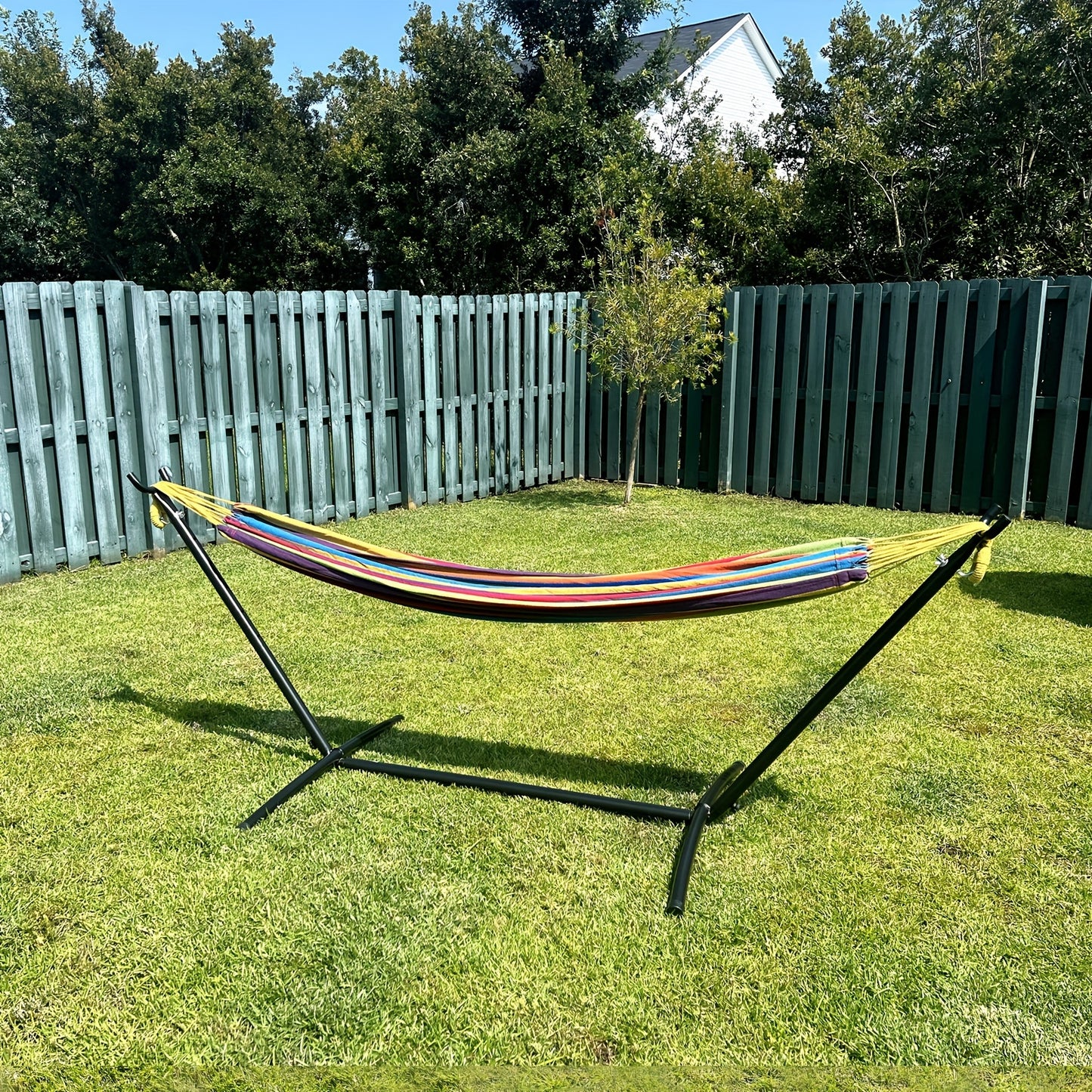 SZHLUX Double Hammock With Stand And Premium Carry Bag