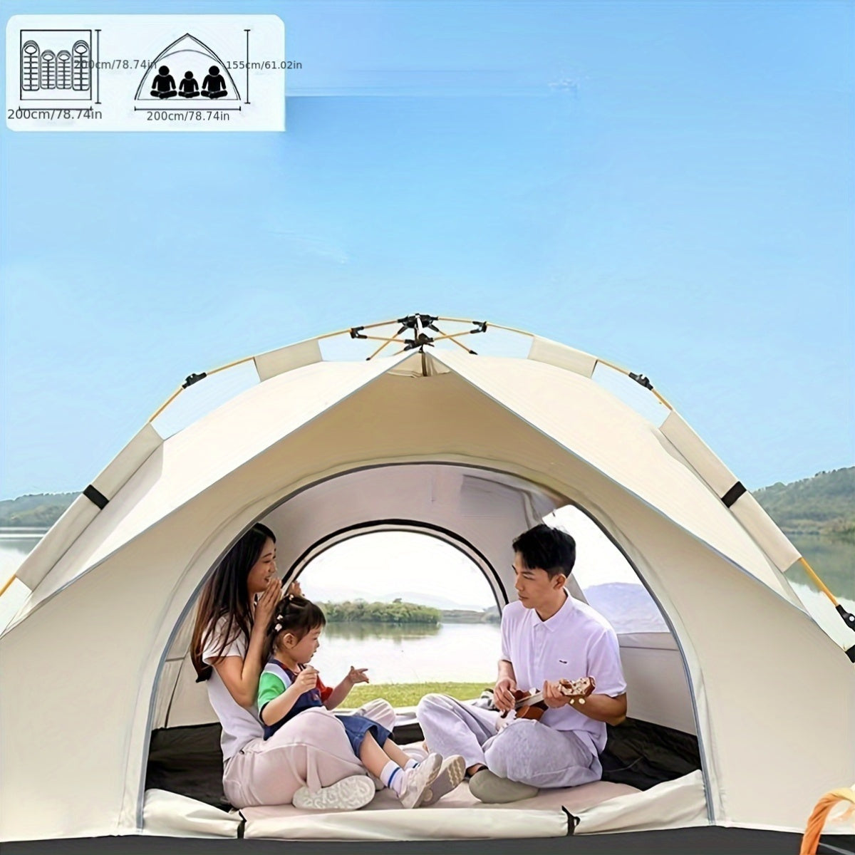 Quick Setup Outdoor Tent for Camping and Travel Adventures